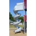 LMA14 Aluminum Spiral Slide Chute for 14 foot Deck Height