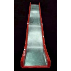 D816C Straight Slide WAVE for 8 foot Deck Height Stainless Steel Chute