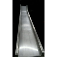 D412C Straight Slide for 6 foot Deck Height Stainless Steel Chute